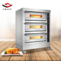 Hot Sale Commercial Pizza Baking Equipment  Digital Time Control 3 Layer Stainless Steel Stone Electric Oven